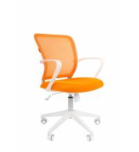 Офисное кресло Chairman 698 Россия белый пластик TW-16/TW-66 оранжевый