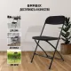Стул складной для дома и офиса  "Golf CF-002", черный каркас, пластик черный, 531563. Фото товара с разных ракурсов.
